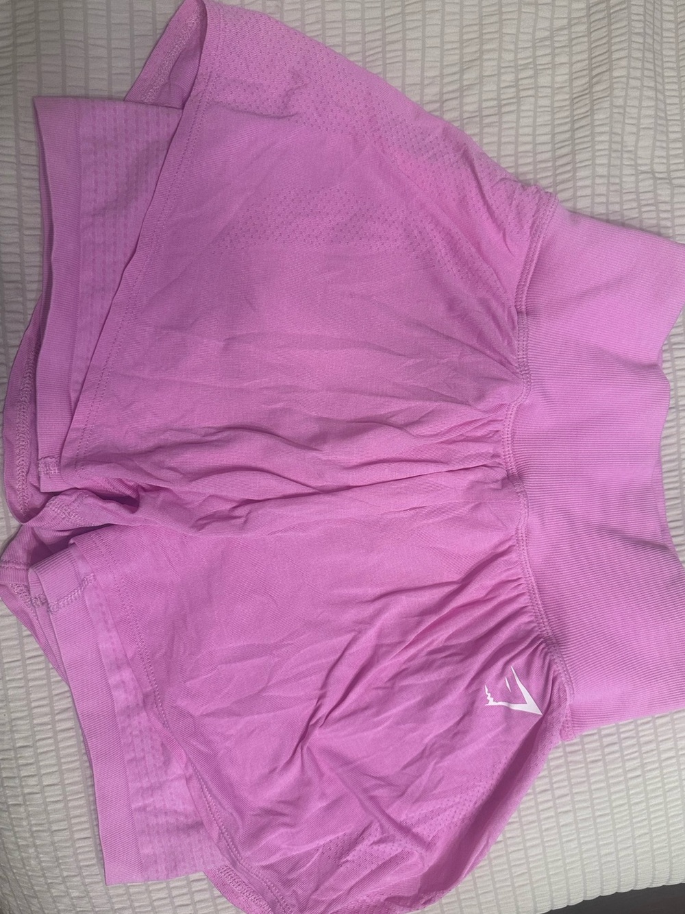 Gymshark Pink High-Rise Athletic Shorts